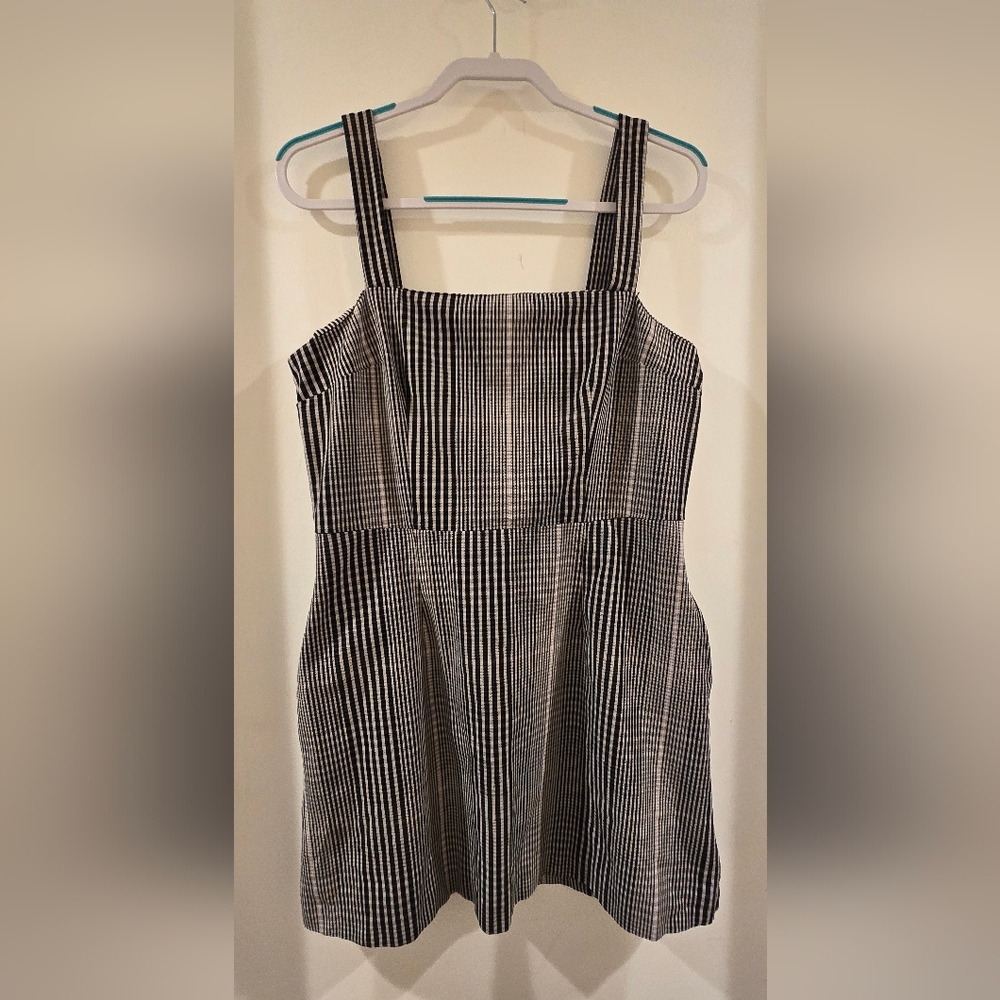 A New Day Monochrome Striped Mini Dress